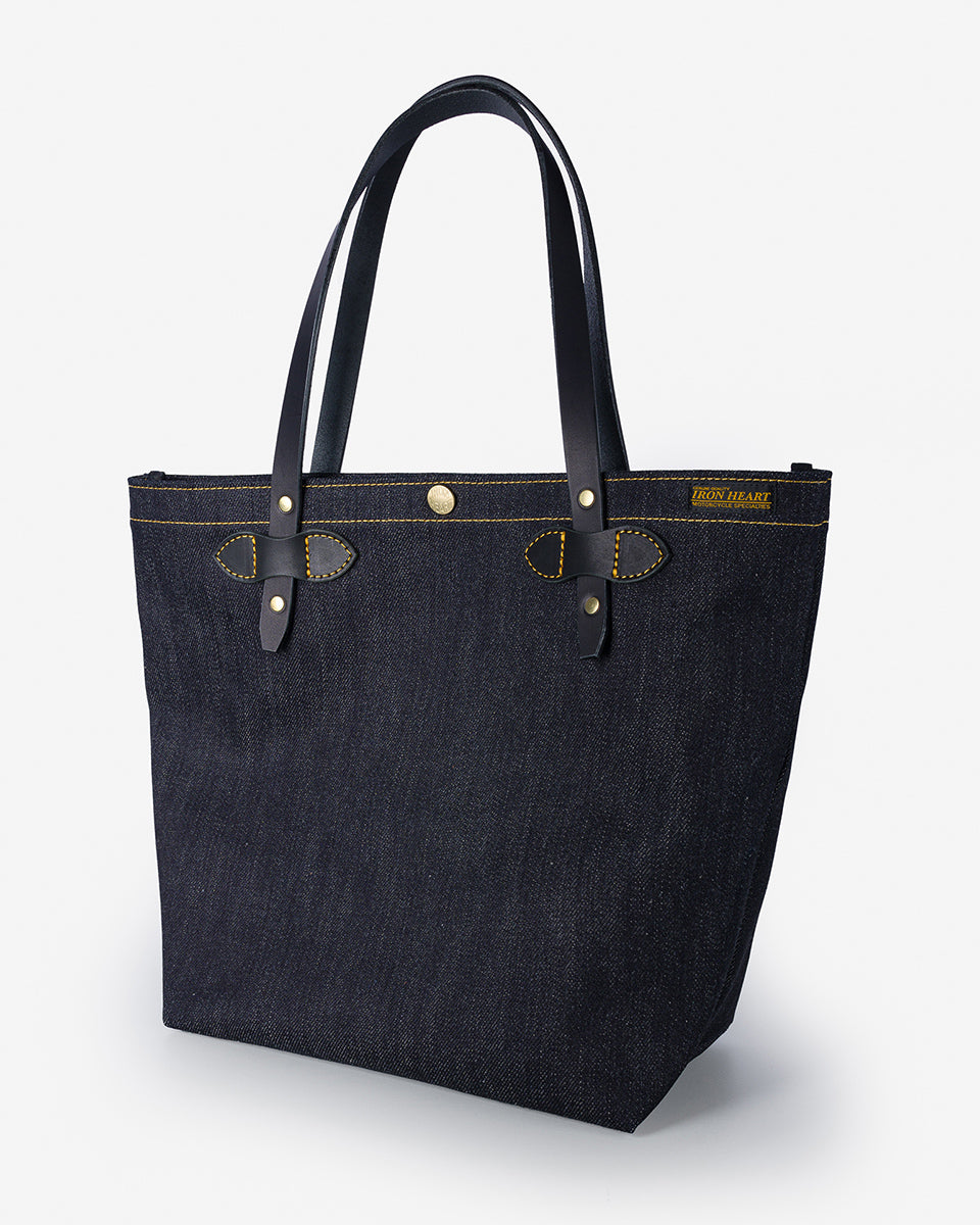 IHE-49-IND - 25oz Selvedge Denim Tote Bag - Indigo