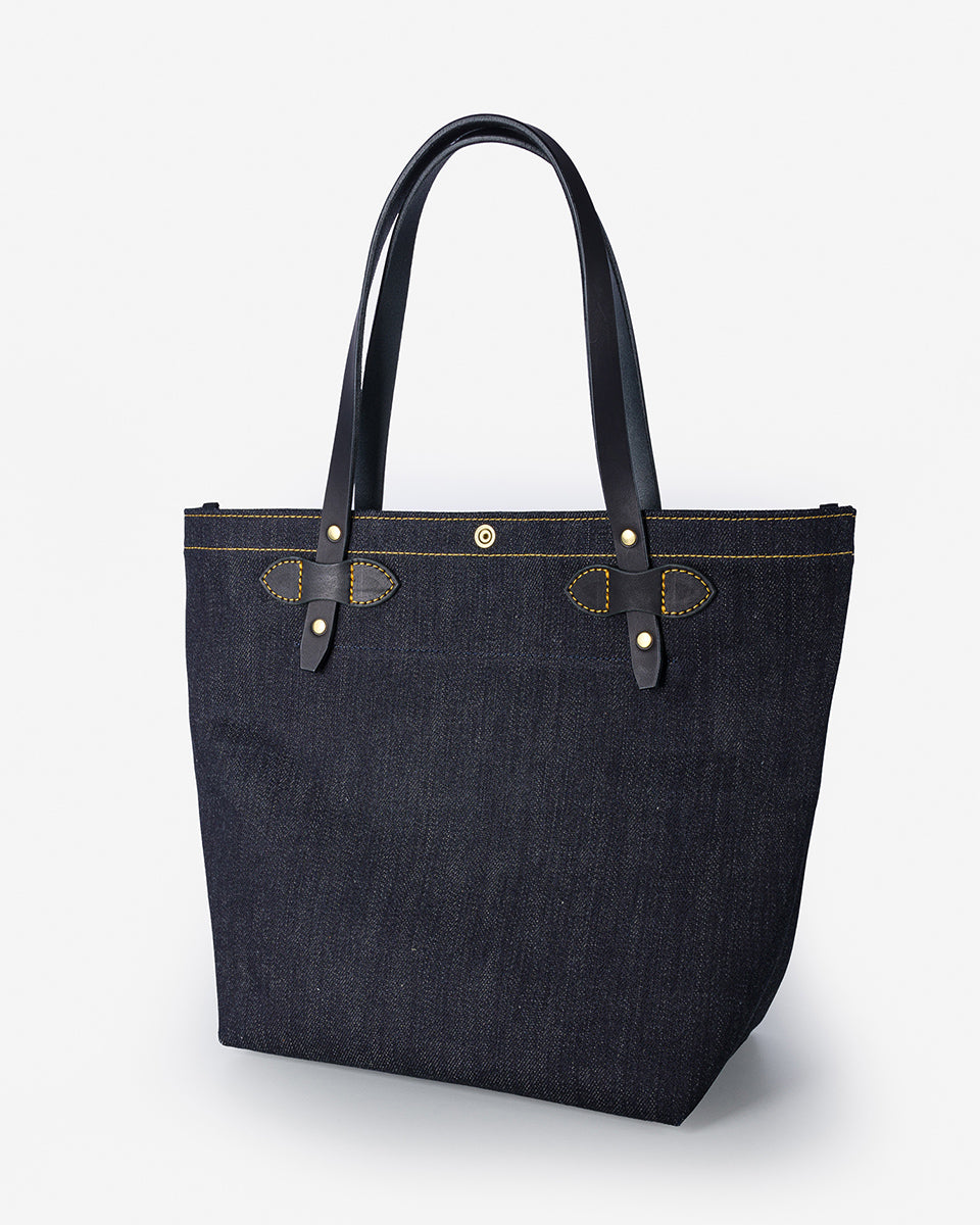 IHE-49-IND - 25oz Selvedge Denim Tote Bag - Indigo