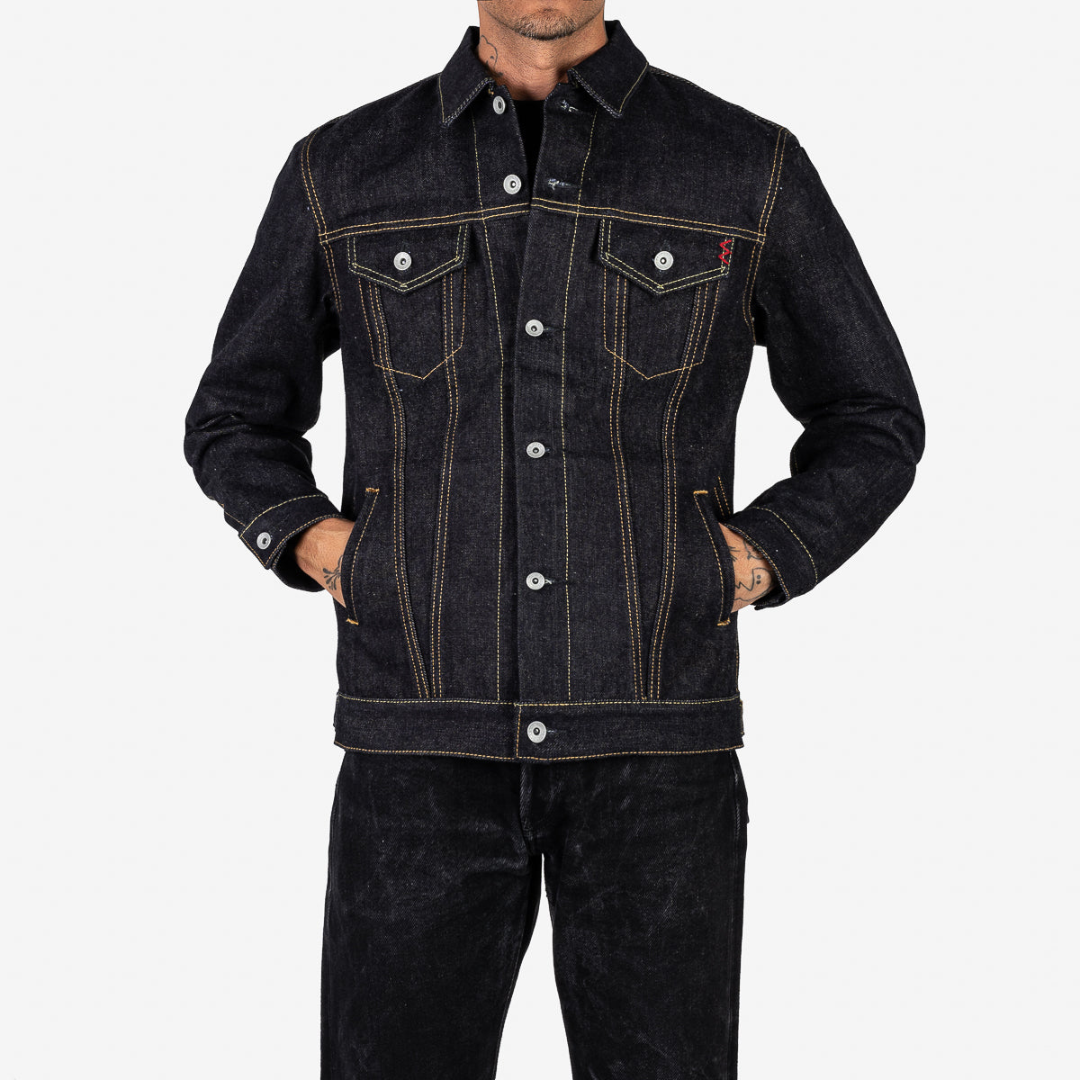 IH-526L - 19oz Left-Hand Twill Selvedge Denim Type III Jacket - Indigo