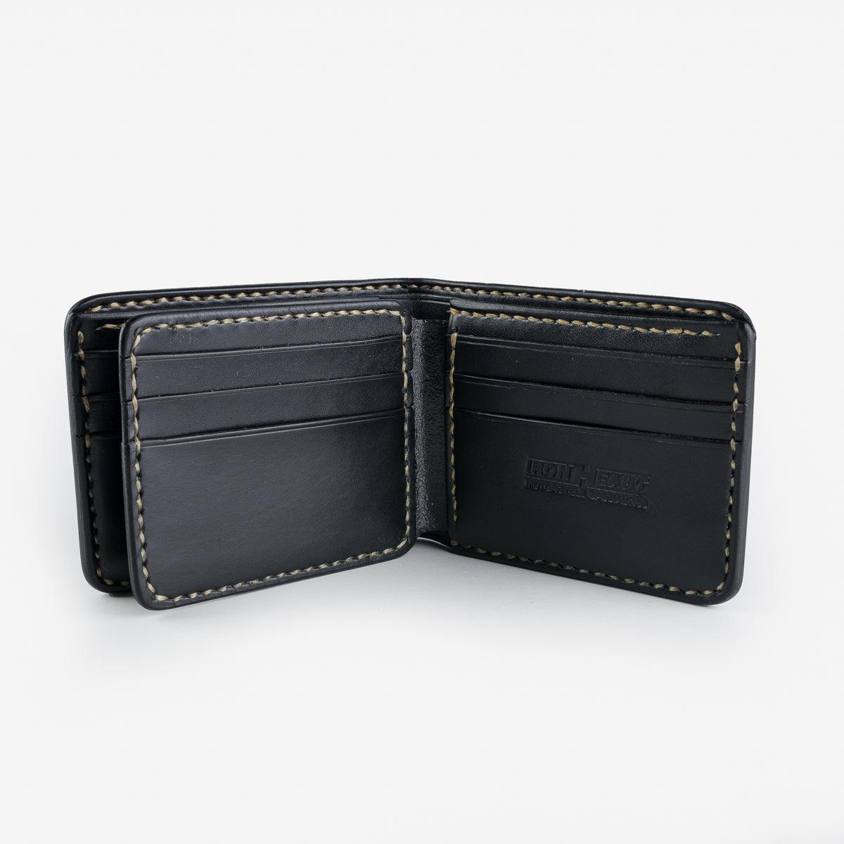 Image showing the IHG-071-NAV -Slimline Small Shell Cordovan Wallet - Navy which is a WALLETS AND CHAINS described by the following info Accessories, Iron Heart, Released, WALLETS AND CHAINS and sold on the IRON HEART GERMANY online store