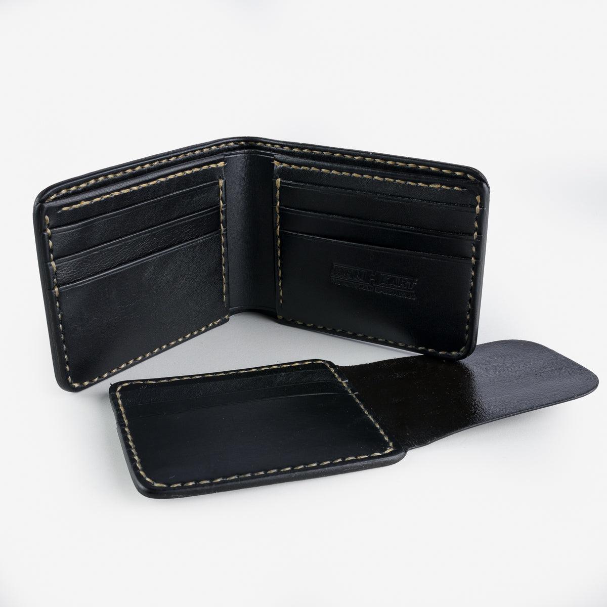 IHG-071-NAV - Slimline Small Shell Cordovan Wallet - Navy – IRON
