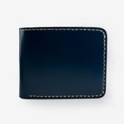 Image showing the IHG-071-NAV -Slimline Small Shell Cordovan Wallet - Navy which is a WALLETS AND CHAINS described by the following info Accessories, Iron Heart, Released, WALLETS AND CHAINS and sold on the IRON HEART GERMANY online store