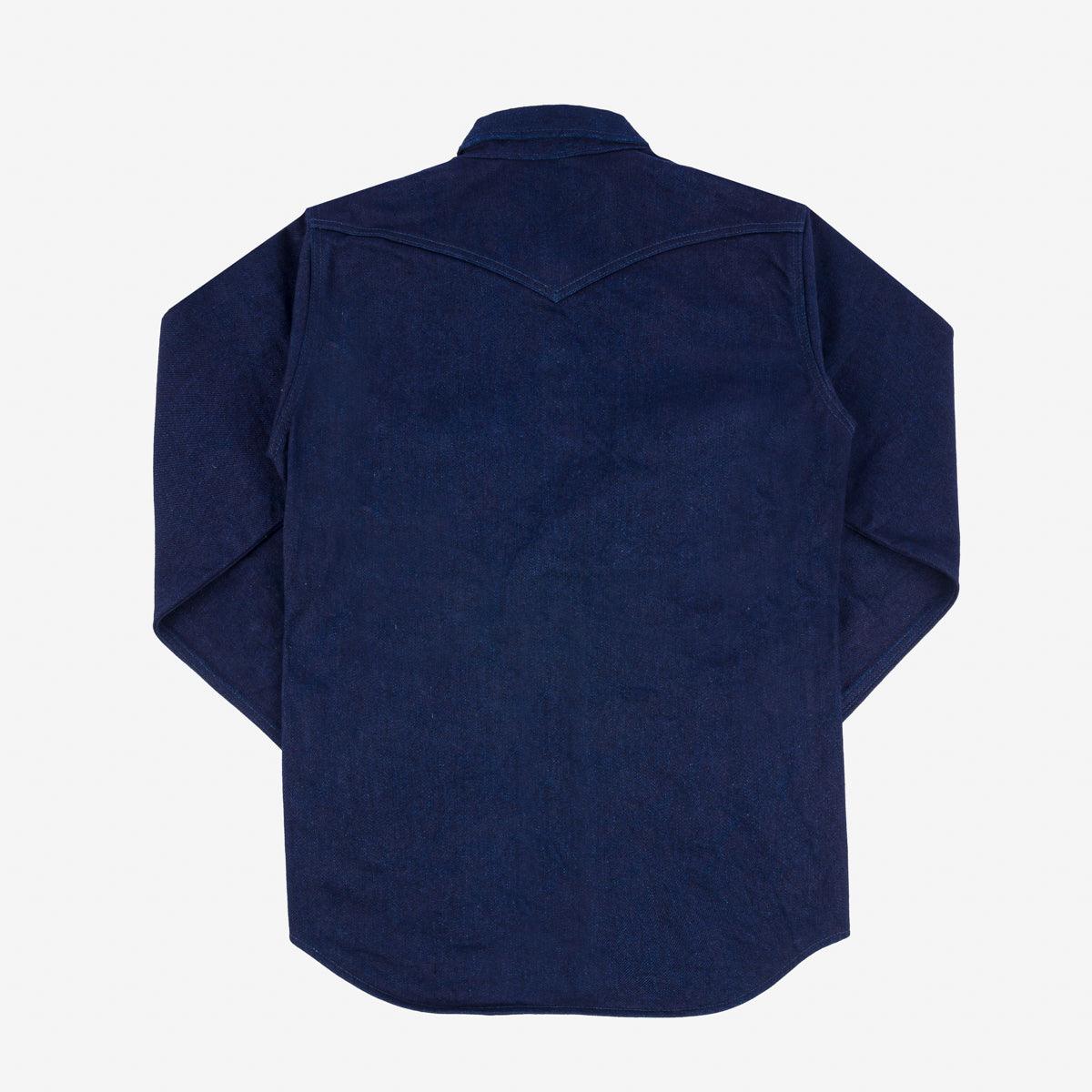 IHSH-409-IB - 19oz Selvedge Denim CPO Shirt - Indigo/Black
