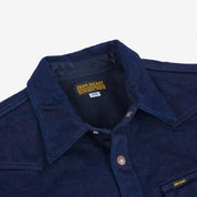 IHSH-409-IB - 19oz Selvedge Denim CPO Shirt - Indigo/Black