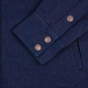 IHSH-409-IB - 19oz Selvedge Denim CPO Shirt - Indigo/Black