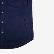 IHSH-409-IB - 19oz Selvedge Denim CPO Shirt - Indigo/Black