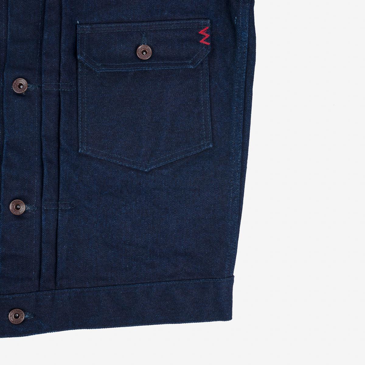 19oz Selvedge Denim Type I Jacket - Indigo/Grey