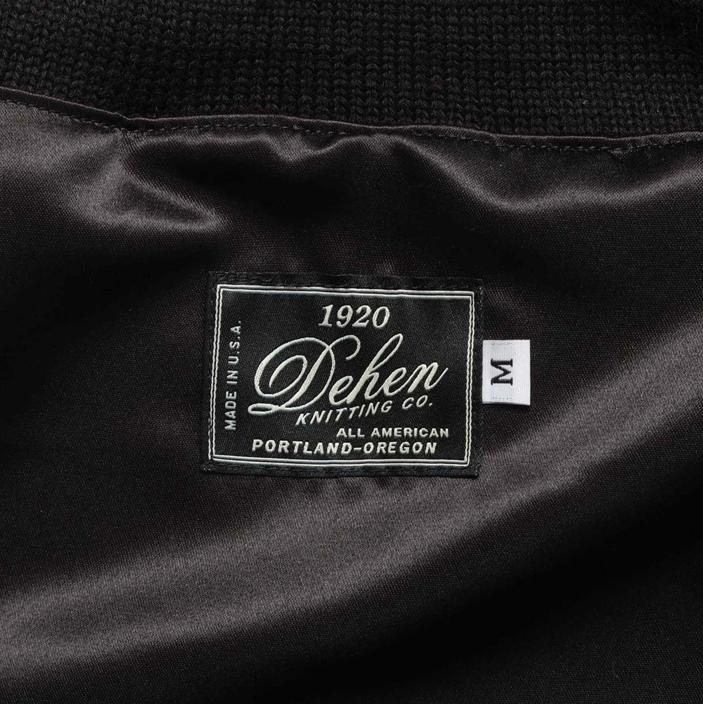 Image showing the DE-SW0111-BLK - Full-Zip Moto-Sweater - Black which is a Knitwear described by the following info Dehen 1920, Knitwear, Released, Tops and sold on the IRON HEART GERMANY online store