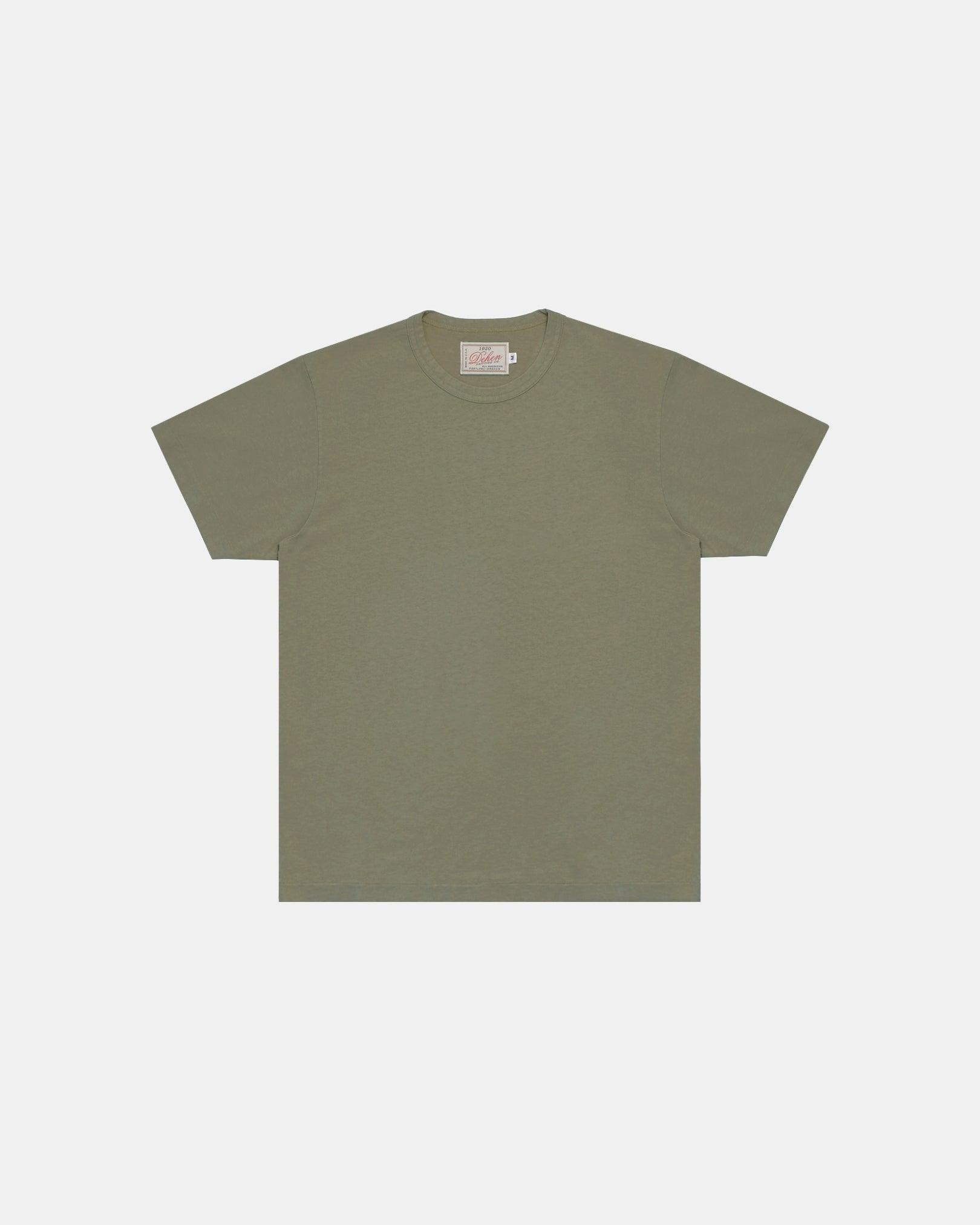 Image showing the DE-TS01-OLV - Heavy Duty T-Shirt - Olive which is a T-Shirts described by the following info Bargain, Dehen 1920, Released, T-Shirts, Tops and sold on the IRON HEART GERMANY online store