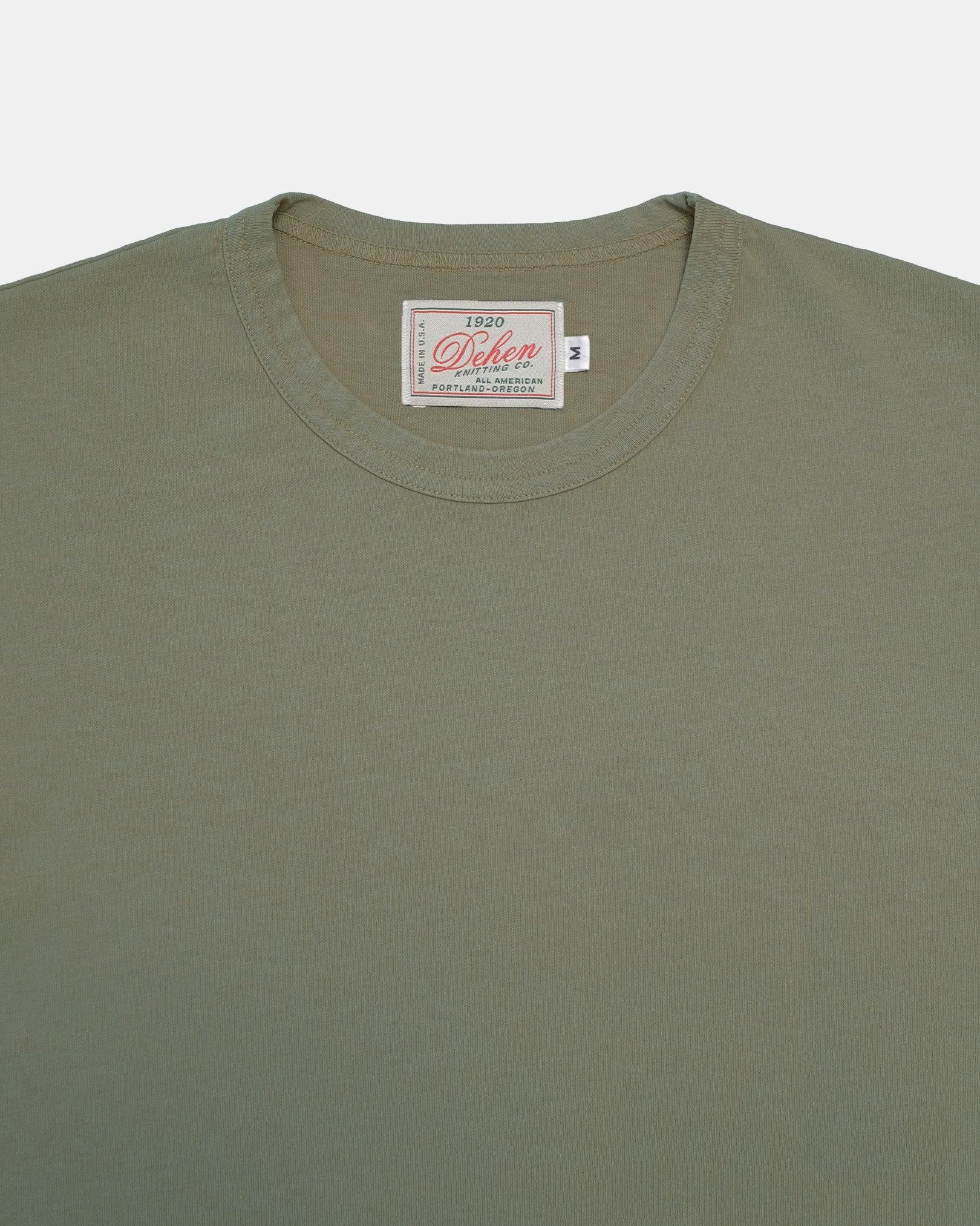 Image showing the DE-TS01-OLV - Heavy Duty T-Shirt - Olive which is a T-Shirts described by the following info Bargain, Dehen 1920, Released, T-Shirts, Tops and sold on the IRON HEART GERMANY online store