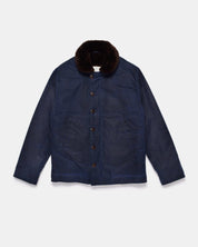 Dehen 1920 Waxed Canvas N-1 Deck Jacket - Navy