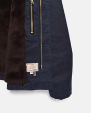 Dehen 1920 Waxed Canvas N-1 Deck Jacket - Navy