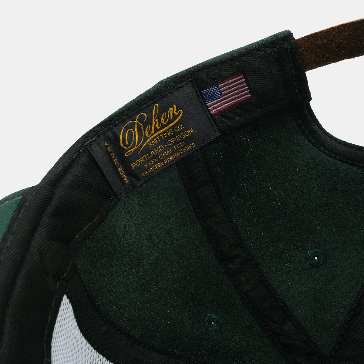 DE-BC01-GRE/GOL - Dehen 1920 ORE Wool Baseball Cap - Green/Old Gold