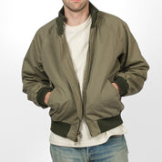 DE-JA084WC-SAG - DEHEN 1920 Pilot Jacket Dry Wax Cotton - Sage