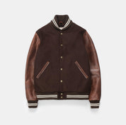 Dehen 1920 Varsity Jacket - Brown