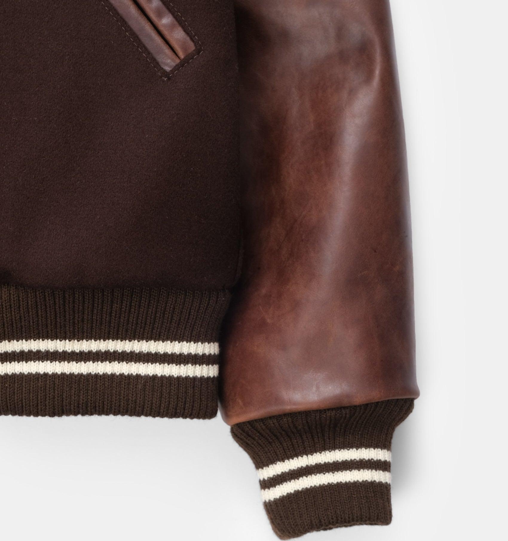 Dehen 1920 Varsity Jacket - Brown