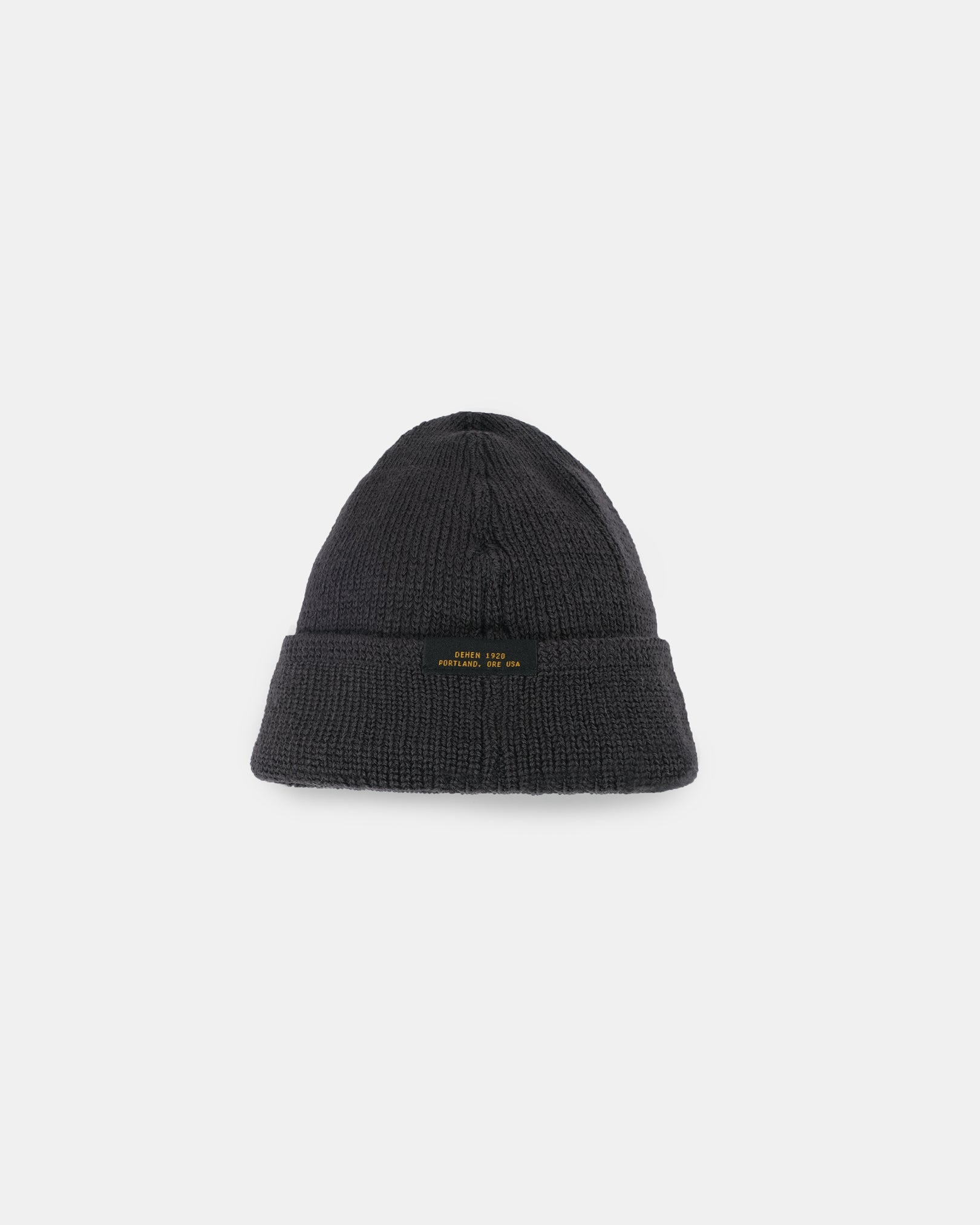 DE-WKC001-DCHA - Dehen 1920 Wool Knit Watch Cap - Dark Charcoal