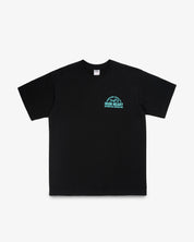 IHT-2504-BLK - 7.5oz Printed Loopwheel Crew Neck T-Shirt - Black