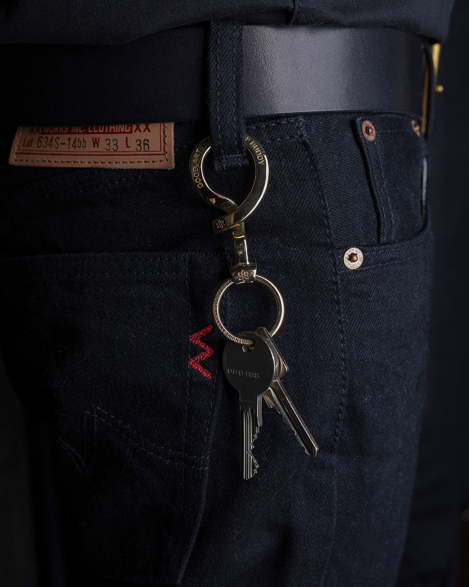 GA-BLB-BR - GOOD ART HLYWD Belt Loop Buddy - Brass