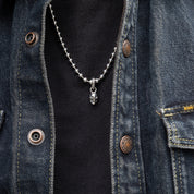 GA-JACK-SKULL-2A - GOOD ART HLYWD Jack Skull Pendant 2A - Sterling Silver