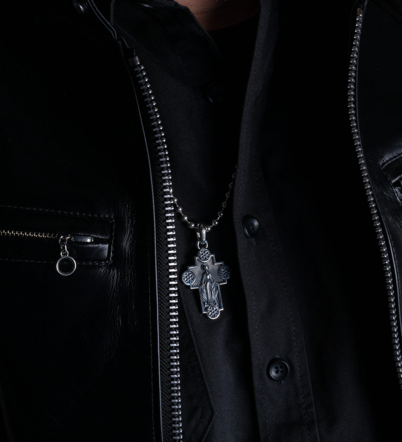 GA-JIMMY-CROSS-PEN-A - GOOD ART HLYWD Jimmy Cross Pendant A - Sterling Silver