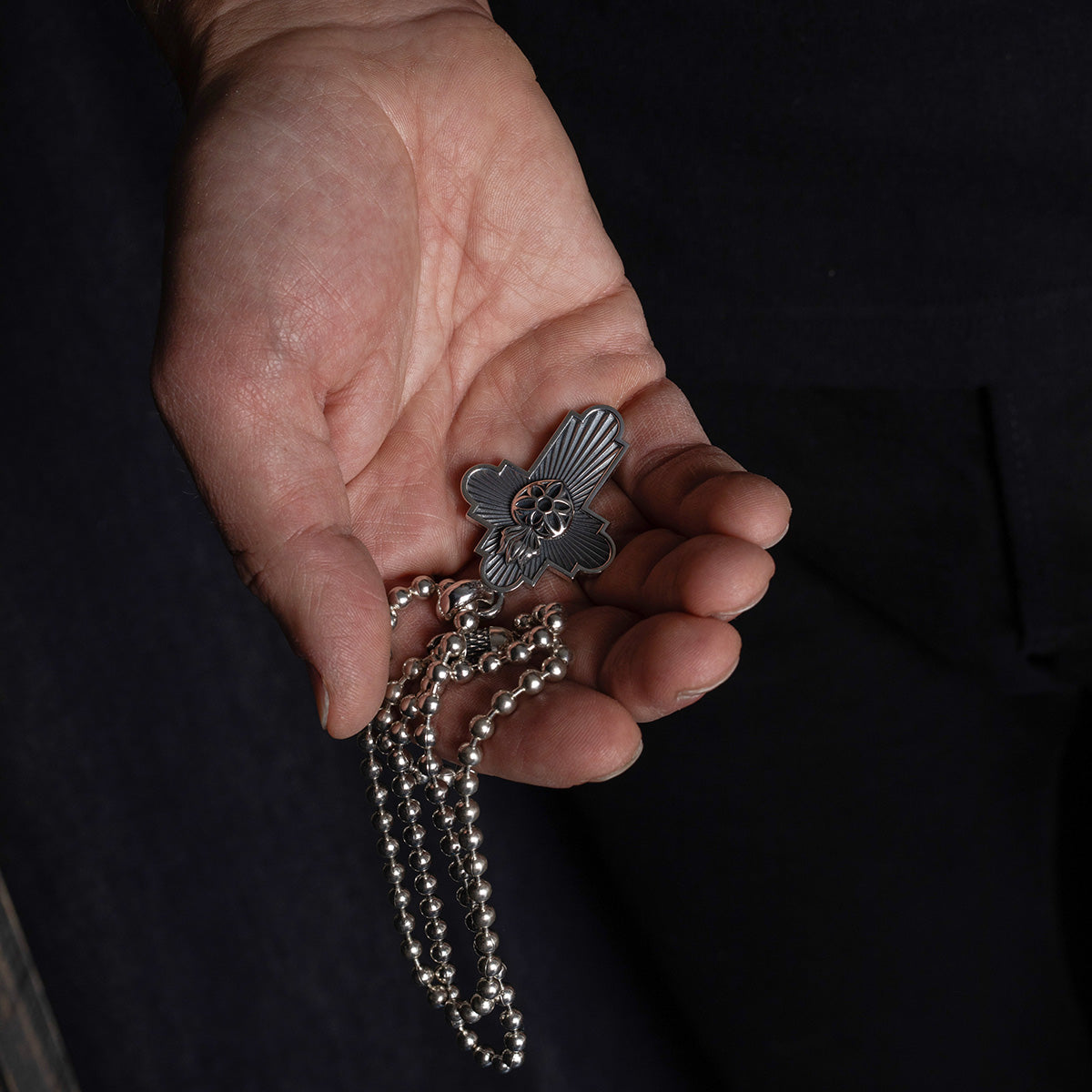 GA-JIMMY-CROSS-PEN-A - GOOD ART HLYWD Jimmy Cross Pendant A - Sterling Silver