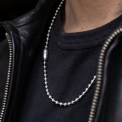 GA-POPLOCK-NECKLACE-A24-LO - GOOD ART HLYWD Poplock Necklace Good Art Logo/ A24' - Sterling Silver