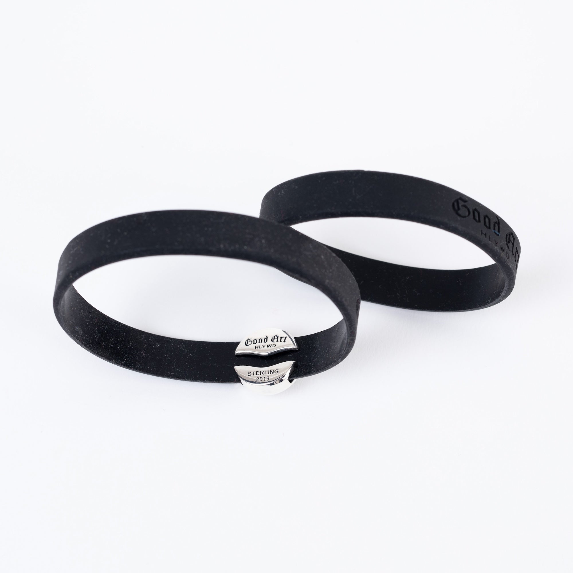 GA-RUBBER-BRA - GOOD ART HLYWD Rubber Biscuit Rosette Bracelet