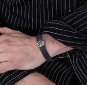 GA-RUBBER-BRA - GOOD ART HLYWD Rubber Biscuit Rosette Bracelet