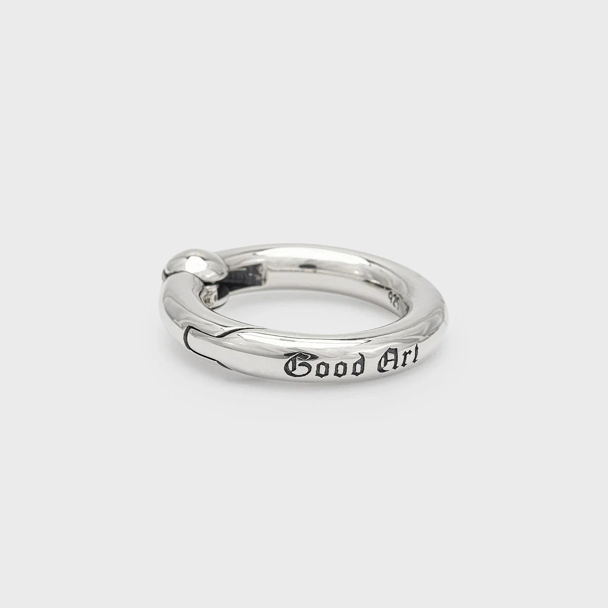 GA-SPRING-RING-SMOOTH-B - GOOD ART HLYWD Spring Ring  Smooth B- Sterling Silver
