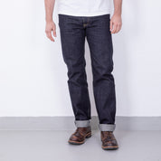 IH-1955S-142 - 14oz Selvedge Denim "1955" Vintage Tapered Cut Jeans - Indigo