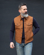 IH-2526V - 17oz Duck Modified Type III Vest - Brown