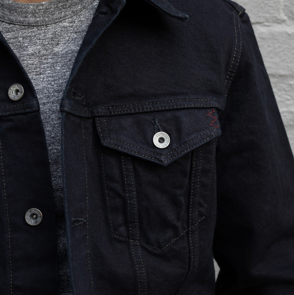 IH-526J-142OD - 14oz Selvedge Denim Type III Jacket - Overdyed Indigo