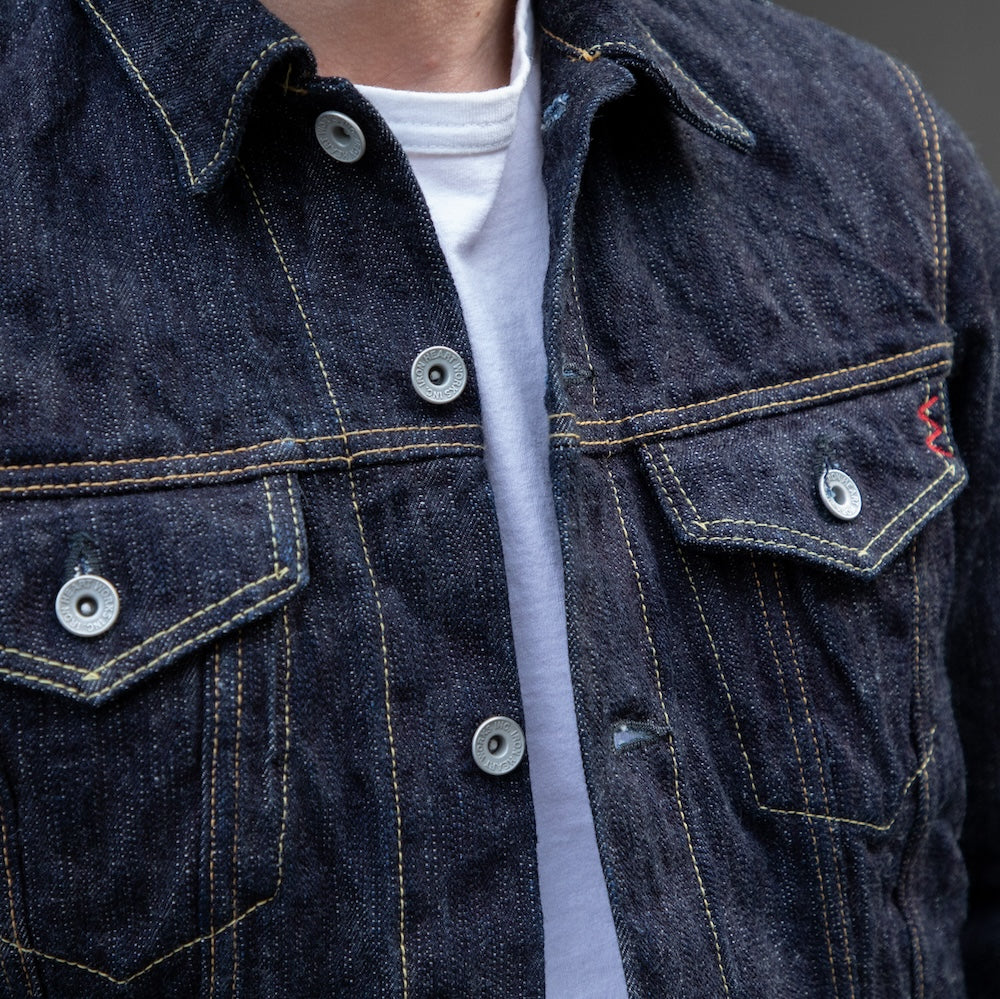 IH-526J-SLB - 16oz Slubby Selvedge Denim Type III Jacket - Indigo