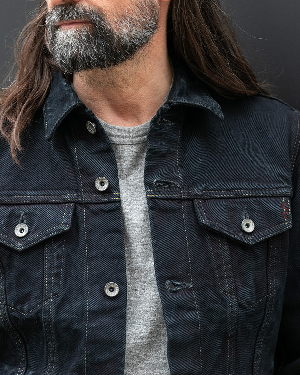 IH-526LOD - 19oz Lefthand Twill Type III Denim Jacket - Black