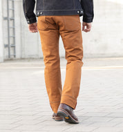 IH-634D - 17oz Duck Straight Cut Jeans - Brown