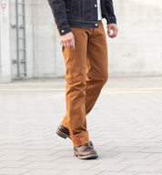 IH-634D - 17oz Duck Straight Cut Jeans - Brown