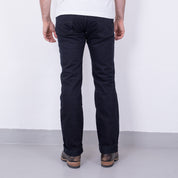 IH-634S-142OD - 14oz Selvedge Denim Straight Cut Jeans - Indigo Overdyed Black