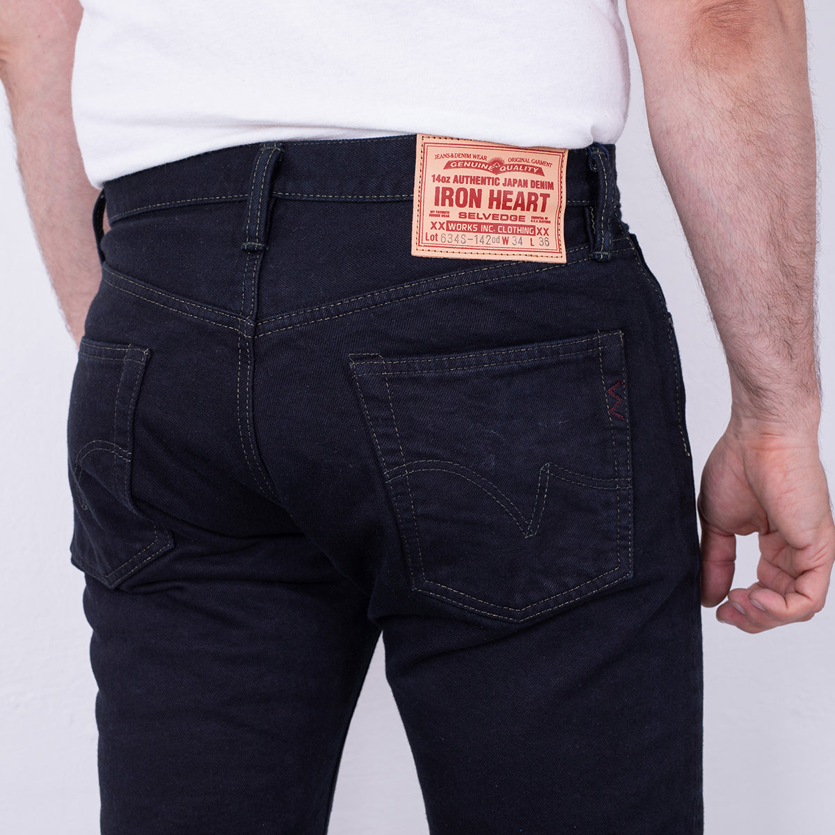 IH-634S-142OD - 14oz Selvedge Denim Straight Cut Jeans - Indigo