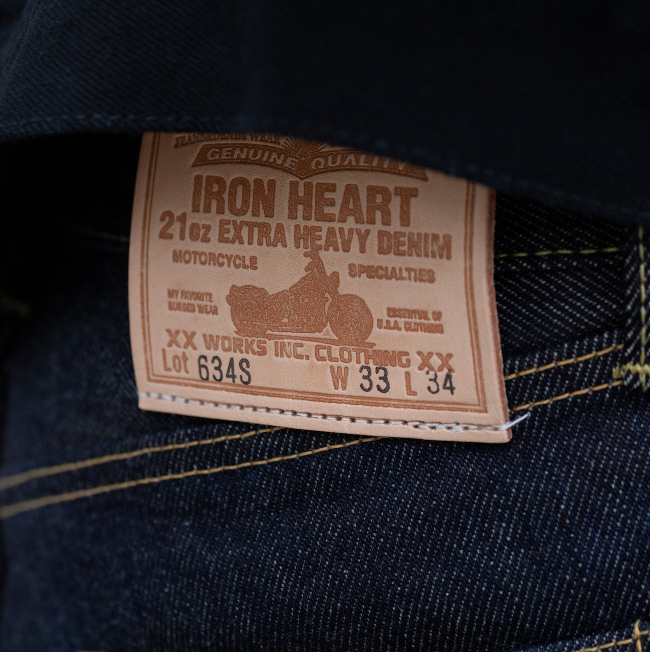 IH-634S - 21oz Selvedge Denim Straight Cut Jeans - Indigo