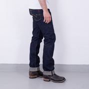 IH-666S-18 - 18oz Vintage Selvedge Denim Slim Straight Cut Jeans - Indigo