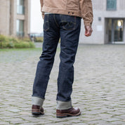 IH-666S-21 - 21oz Selvedge Denim Slim Straight Cut Jeans - Indigo
