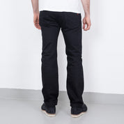 IH-666S-SBG - 21oz Selvedge Denim Slim Straight Jeans - Superblack (Fades To Grey)