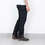 IH-666S-SB - 21oz Selvedge Denim Slim Straight Cut - Superblack Non-Fade
