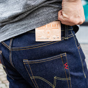 IH-666S-UHR - 21/23oz Ultra Heavy Raw Selvedge Denim Slim Straight Jeans - Indigo