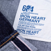 IH-684S-16-GER/2 - Iron Heart Germany 16oz Vintage Selvedge Denim Relaxed Cut Jeans - Indigo