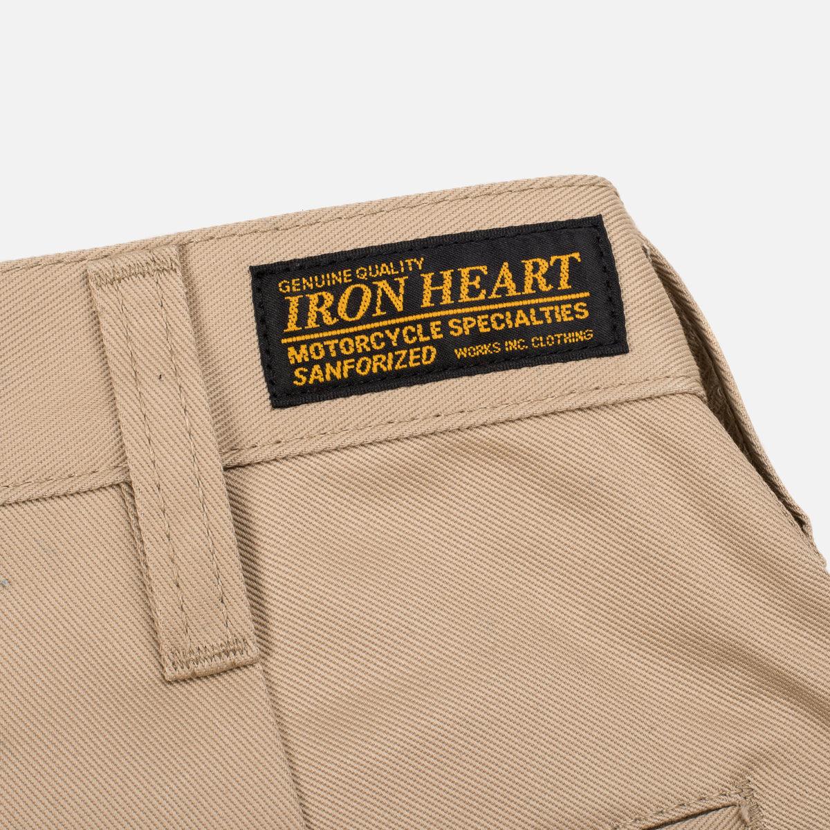 9oz Mercerised Selvedge Cotton Chinos - Khaki