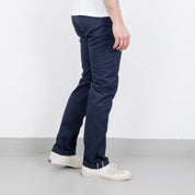 IH-721-NAV - 9oz Mercerised Selvedge Cotton Slim Tapered Chino - Navy