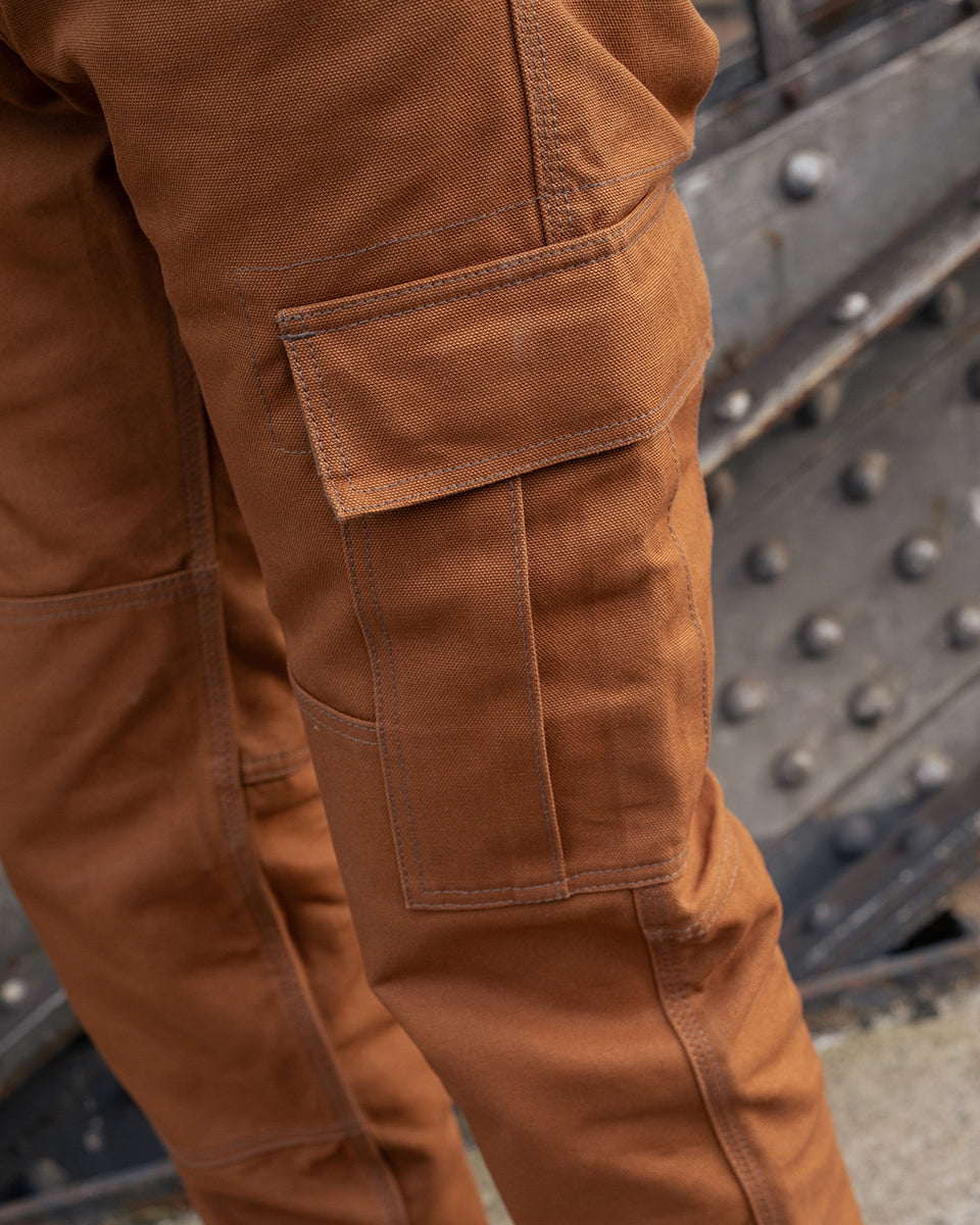IH-743-BRN - 17oz Duck Cargo Pants - Brown