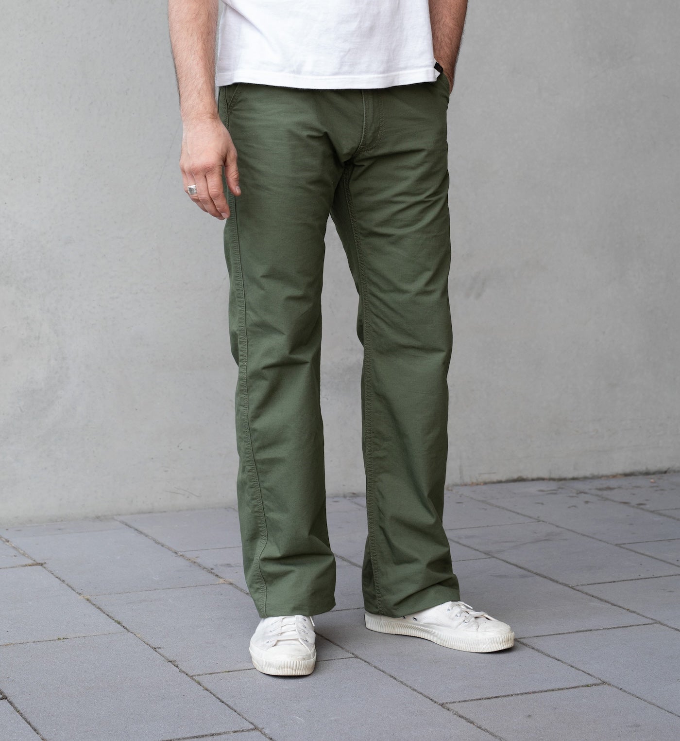 IH-746-GRN - SS26 - 8oz Ripstop Wide Pants - Army Green